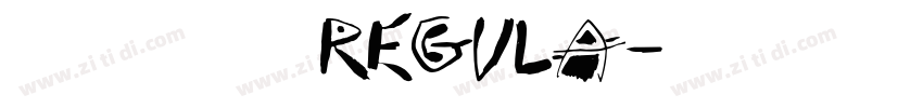 造字工房朗倩非商用粗体 Regula字体转换